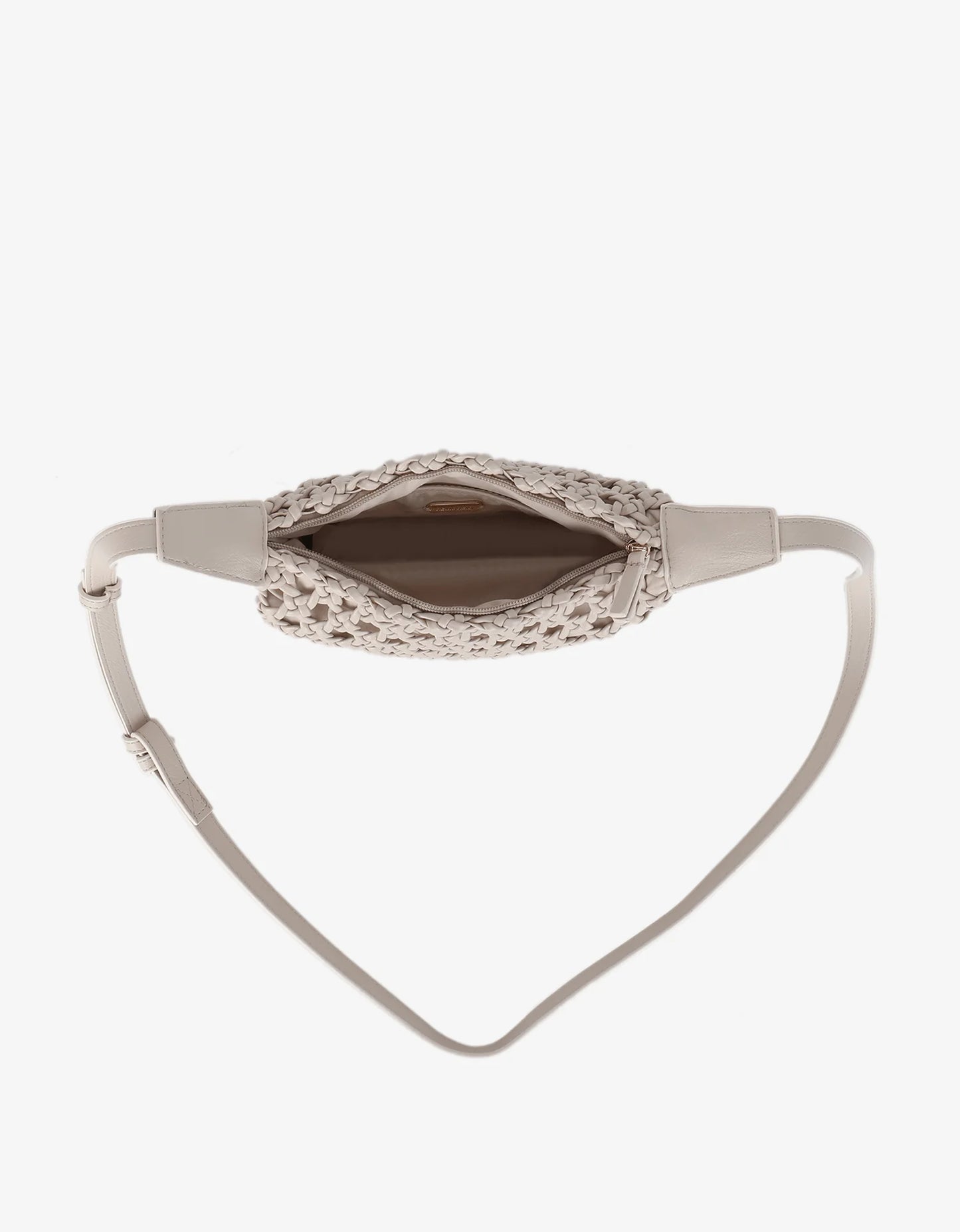 Anais Woven Crossbody Small Cream