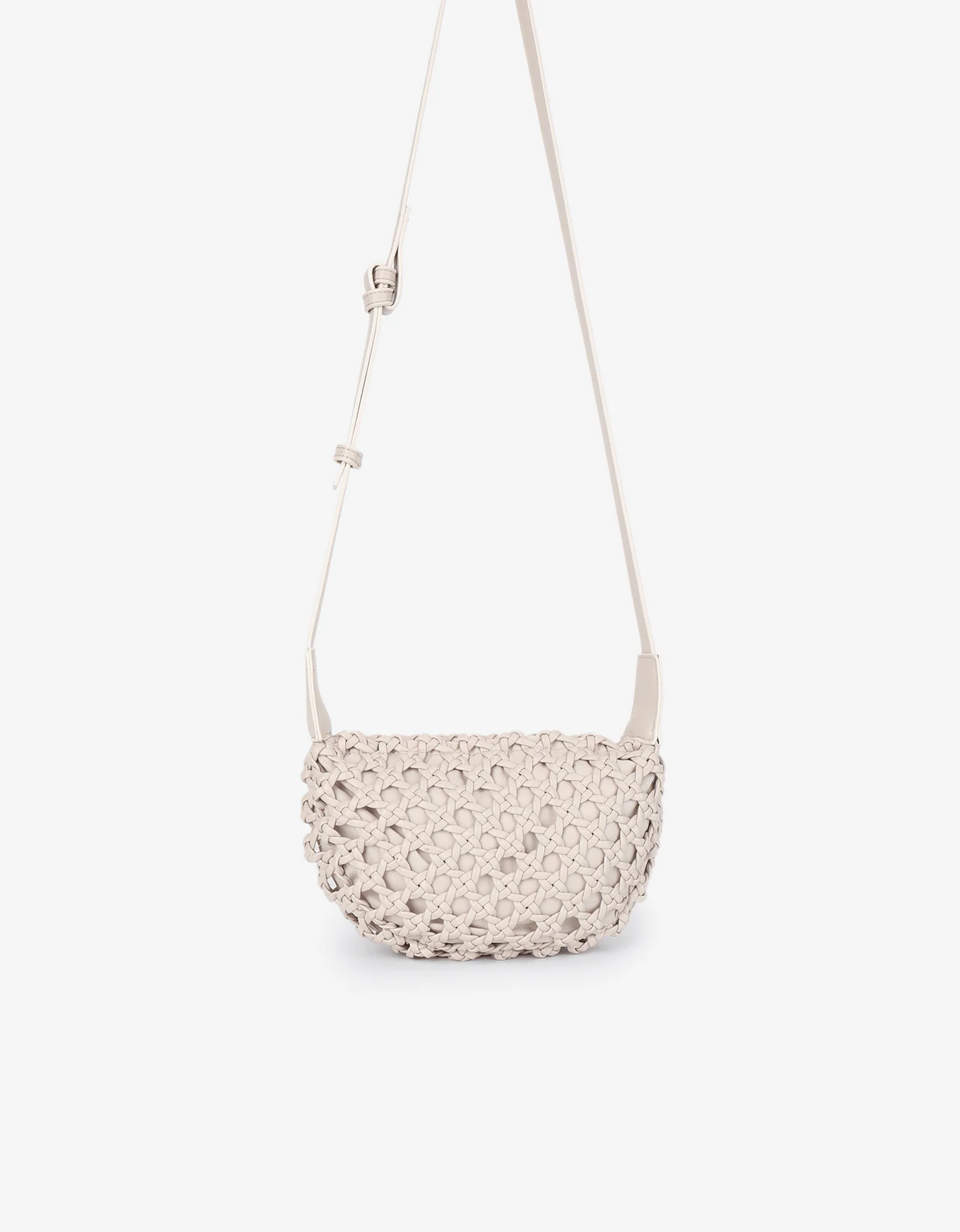 Anais Woven Crossbody Small Cream