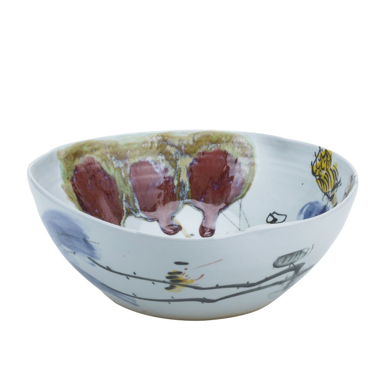 Swirl Bowl Oxblood Lotus Sm