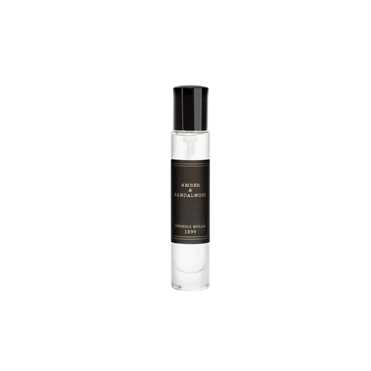 Amber & Sandalwood Black 15ml Travel Spray