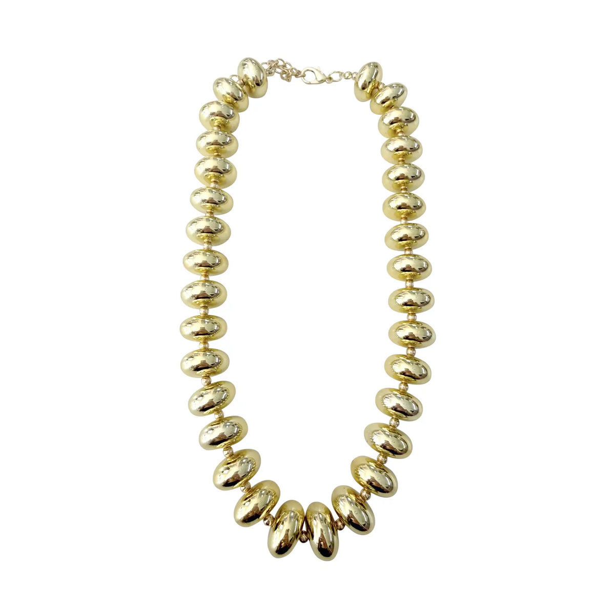 Barlowe Chunky Beaded Necklace Gold