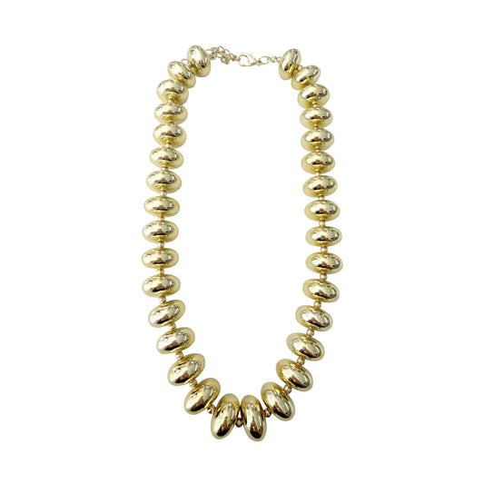 Barlowe Chunky Beaded Necklace Gold