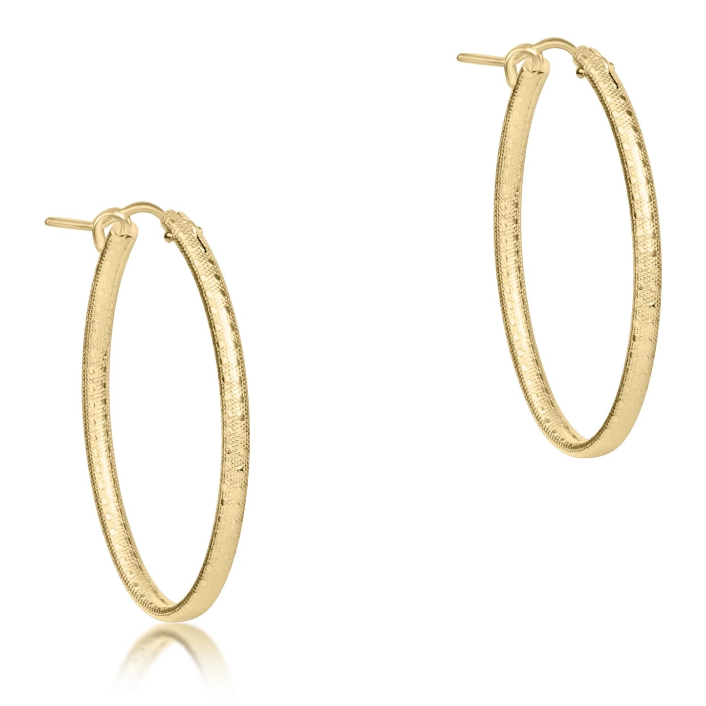 Oval Hoop 1" Hoop Textured