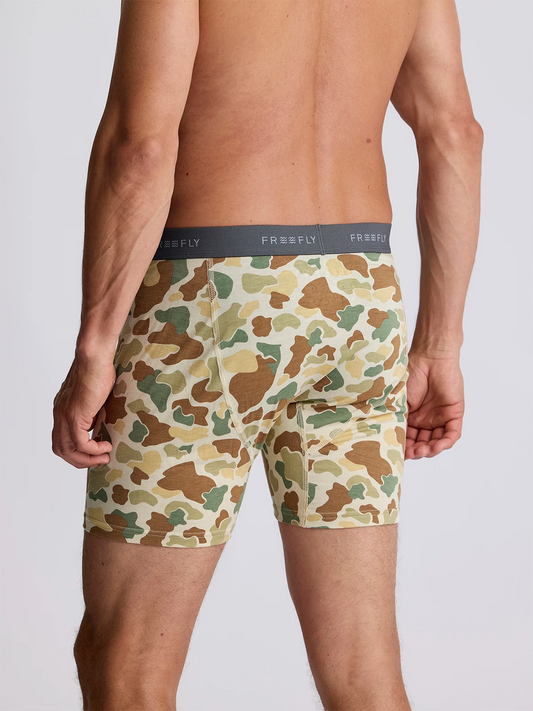 Men's Bamboo Motion Boxer Brief Vintage Camo