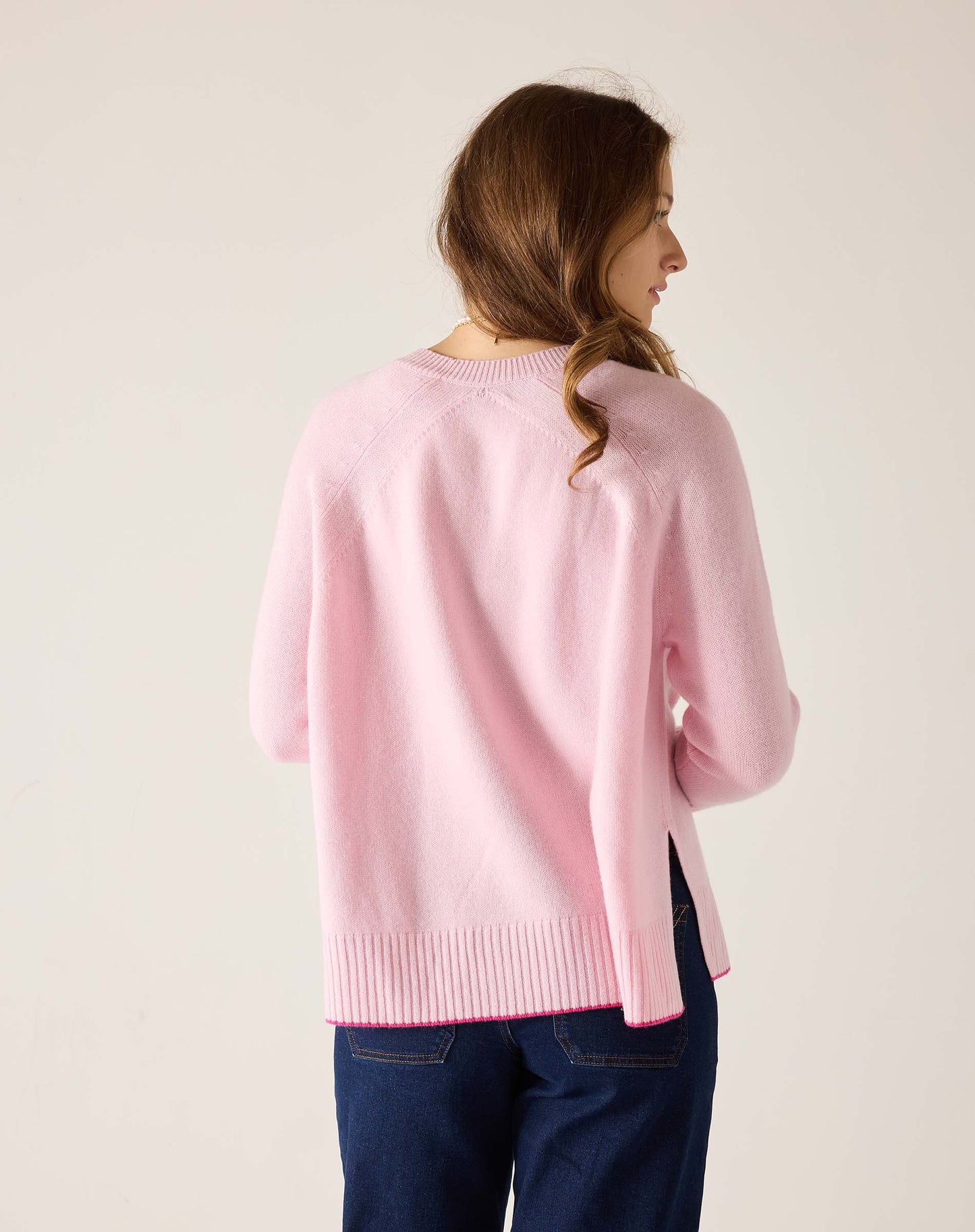 Banff Crewneck Sweater Rosy & Pink Magenta