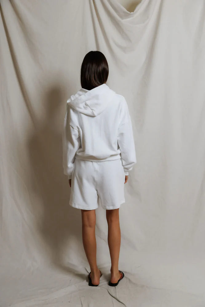 French Terry Sweat Short White