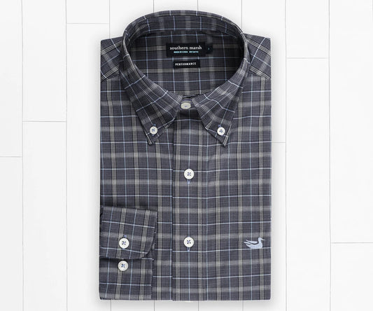 Bastrop Dress Shirt Navy/Light Blue