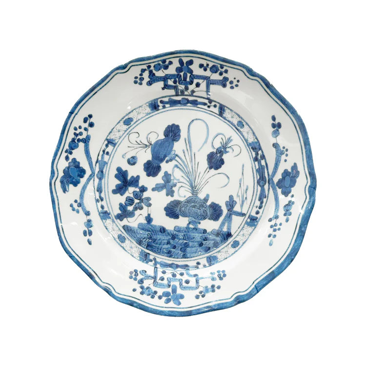 Vida Faenza 9" White & Blue Salad Plate