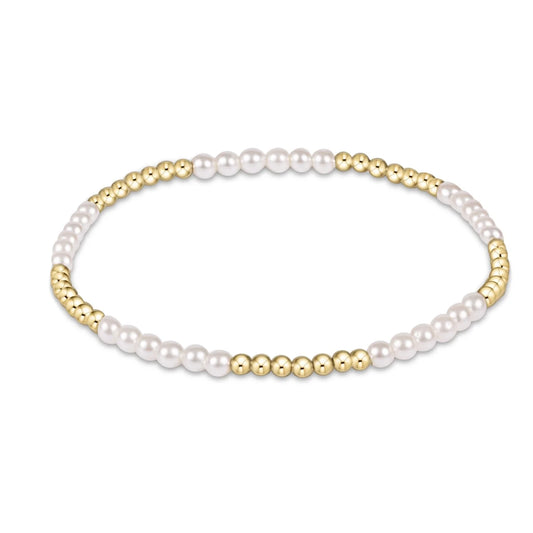 Gold Bliss Pearl 3mm Bracelet