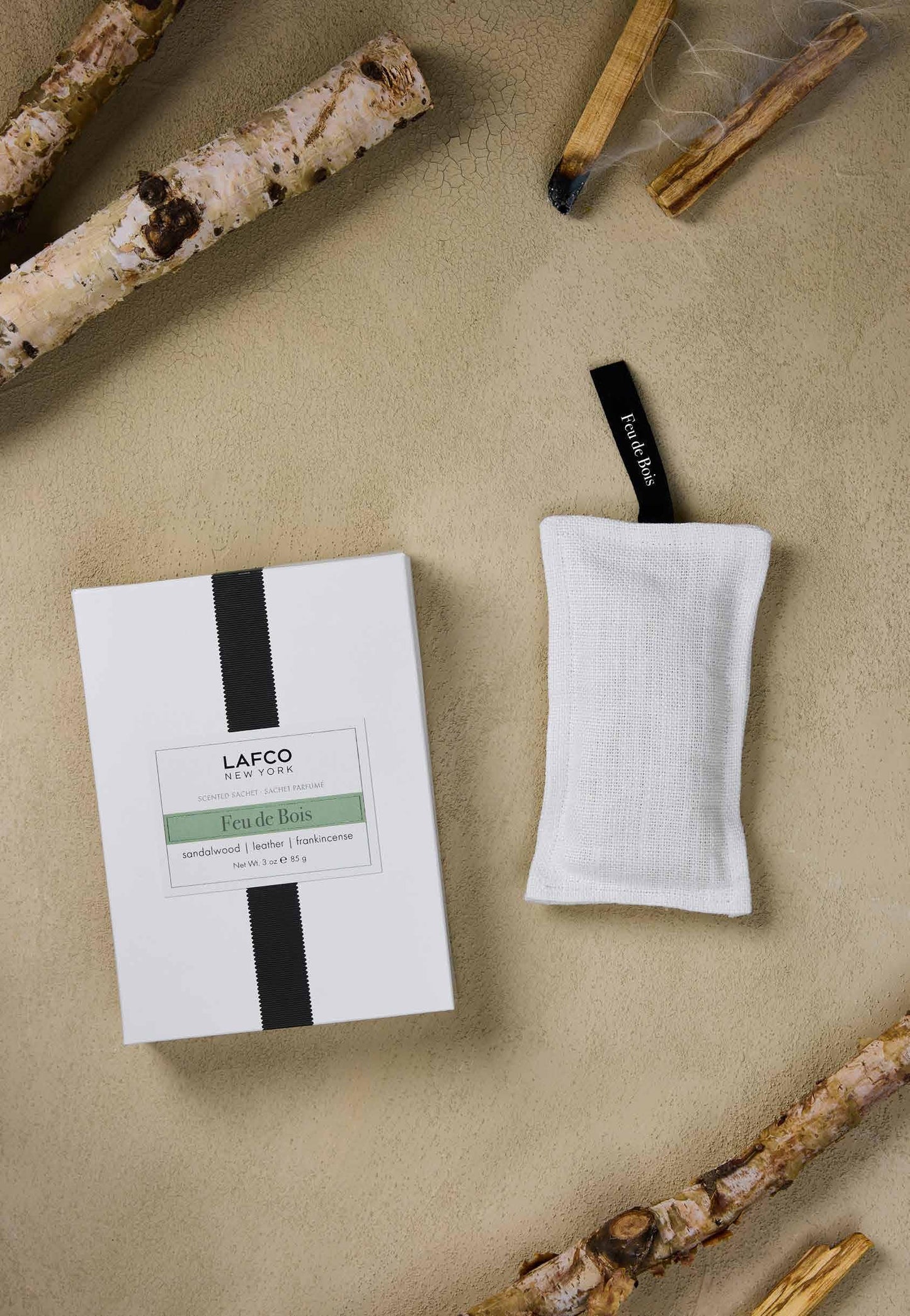 Scented Linen Sachet Feu De Bois