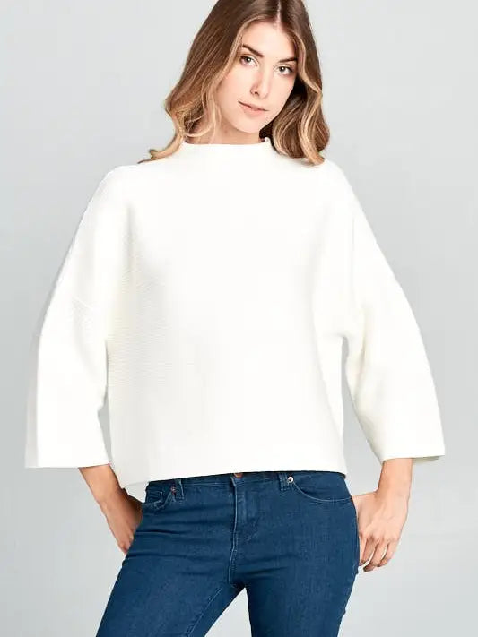 Not Your Casual Top Ivory
