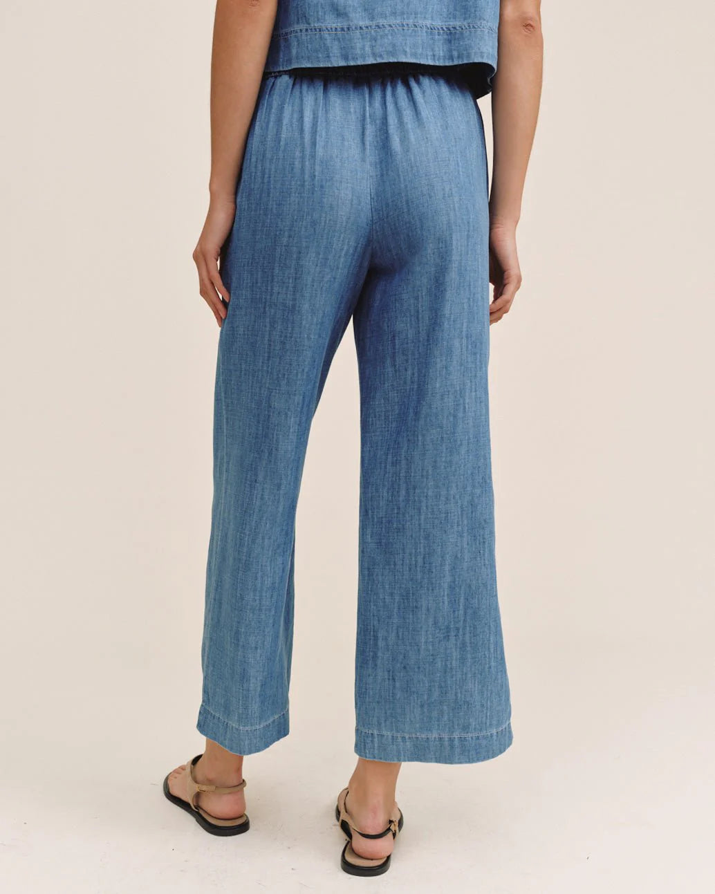 Clean Waist Denim Pant Island Blue Wash