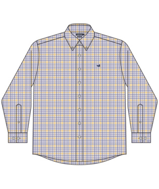 Odessa Dress Shirt Purple/Yellow