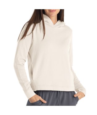 Lightweight Fleece Cropped Hoody Stone
