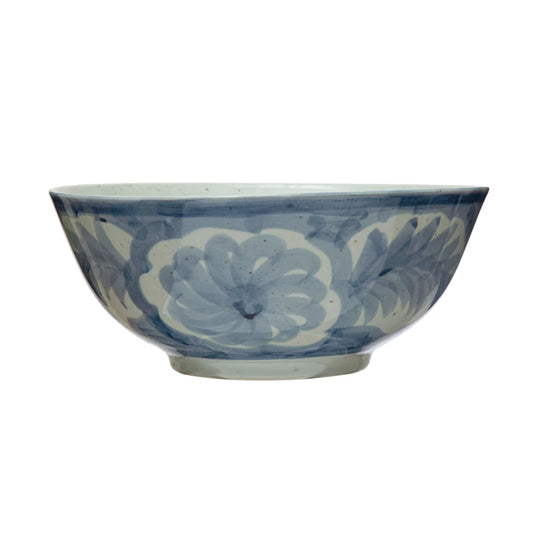 BW Hand Painted Bowl