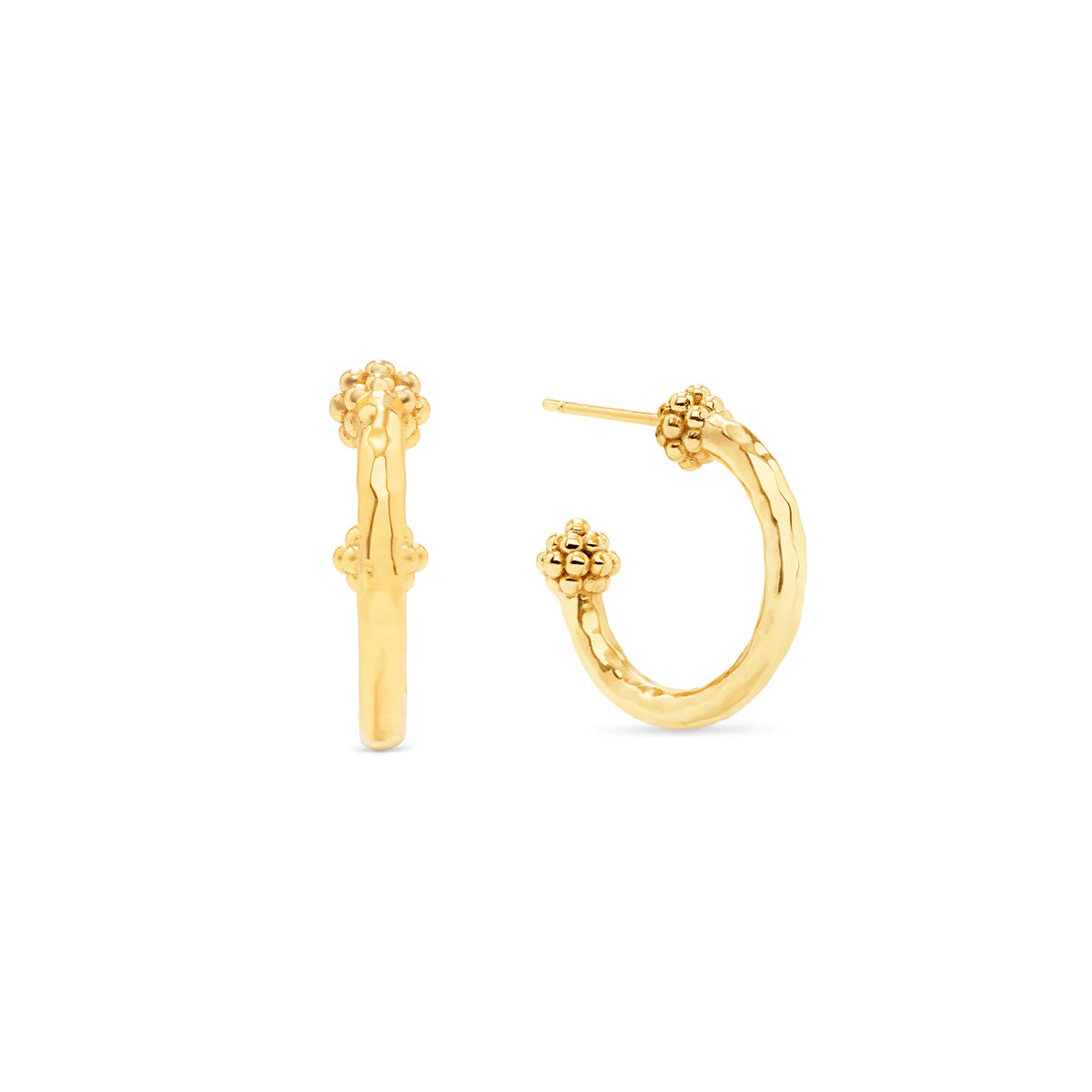 Berry Slice Small Hoop Earrings Gold