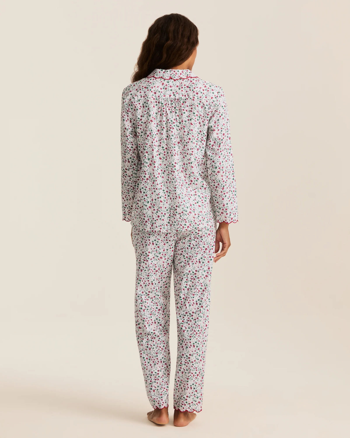 Women's Twill Colette Pajama Set in Winter Garden