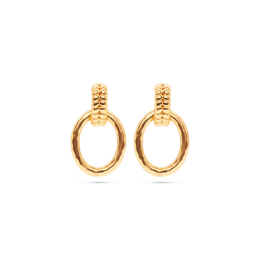 Cleopatra Regal Link Earrings Gold