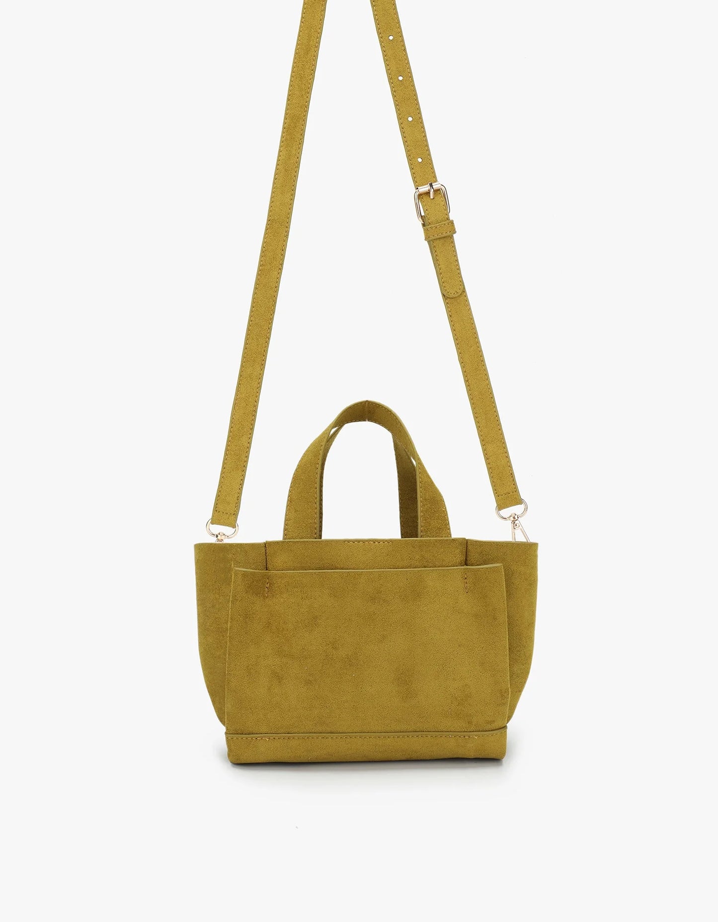 Ella Mini Faux Suede Chartreuse