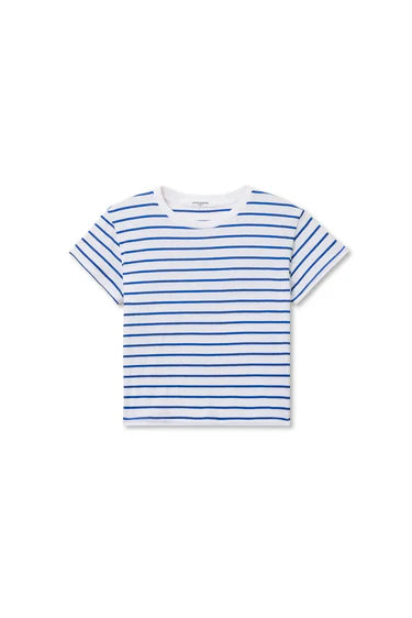Jersey SS Stripe Tee Cobalt Stripe