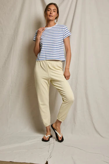 Jersey SS Stripe Tee Cobalt Stripe