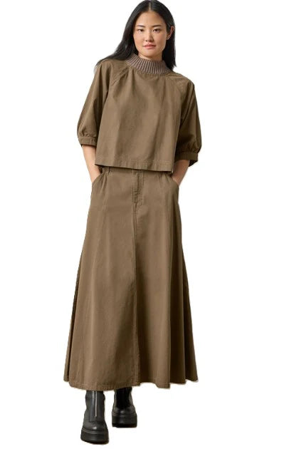 Seamed Maxi Skirt Parsley