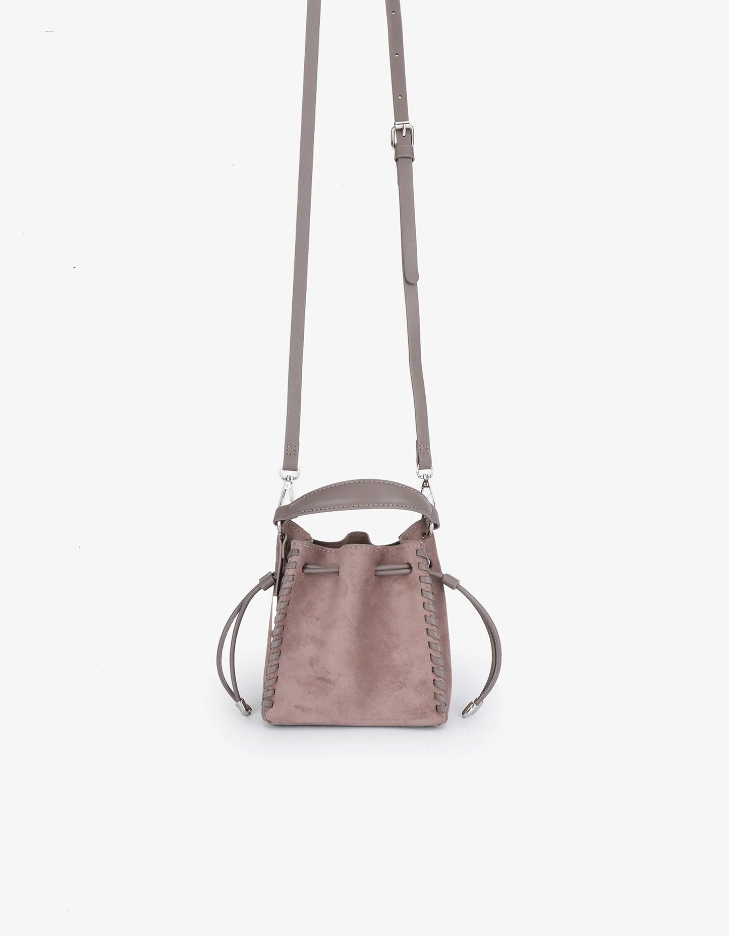 Fallon Mini Faux Suede Taupe