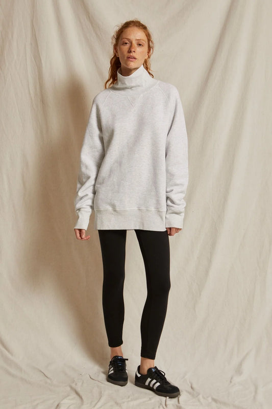 Oversized Turtleneck Pullover Ash