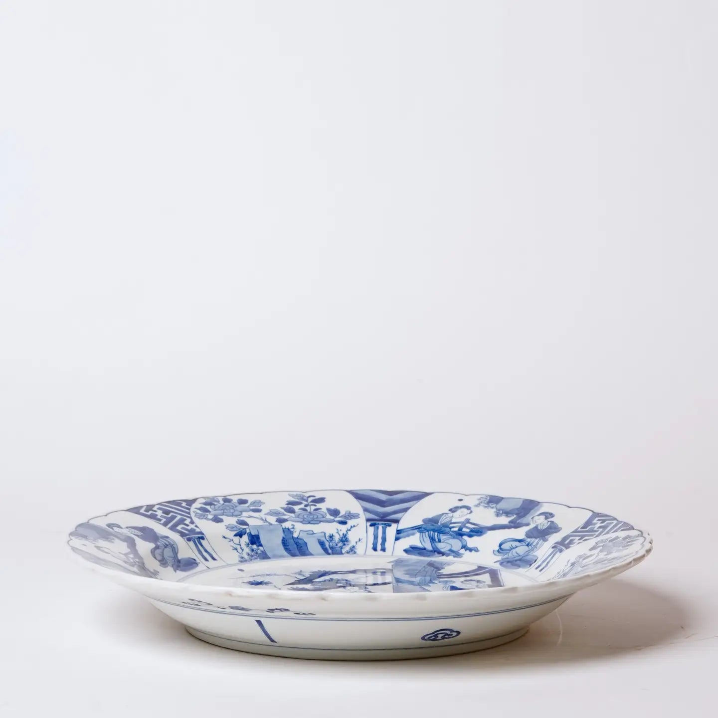 Blue and White Porcelain Aristocratic Ladies Platter