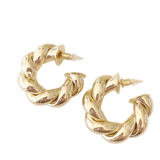 Eden Twist Hoop Earring
