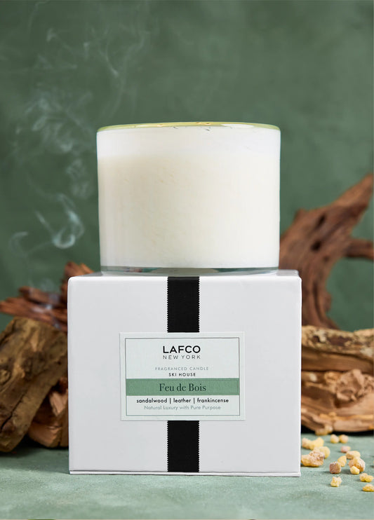 30.0oz Feu de Bois 3-Wick Candle Ski House