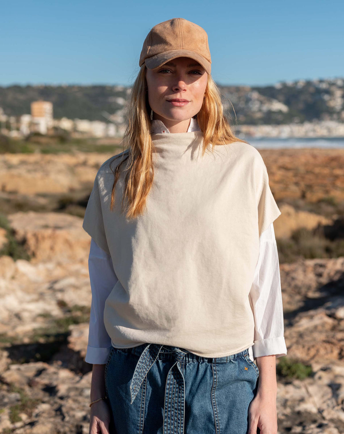 Frenchie Dolman Top Bone