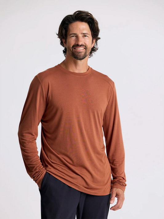 Men's Bamboo Lightweight Long Sleeve Adobe