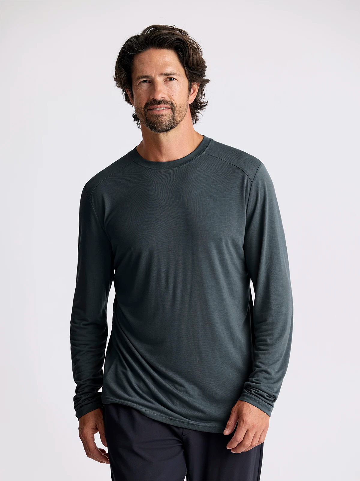 Men's Bamboo Lightweight Long Sleeve Midnight