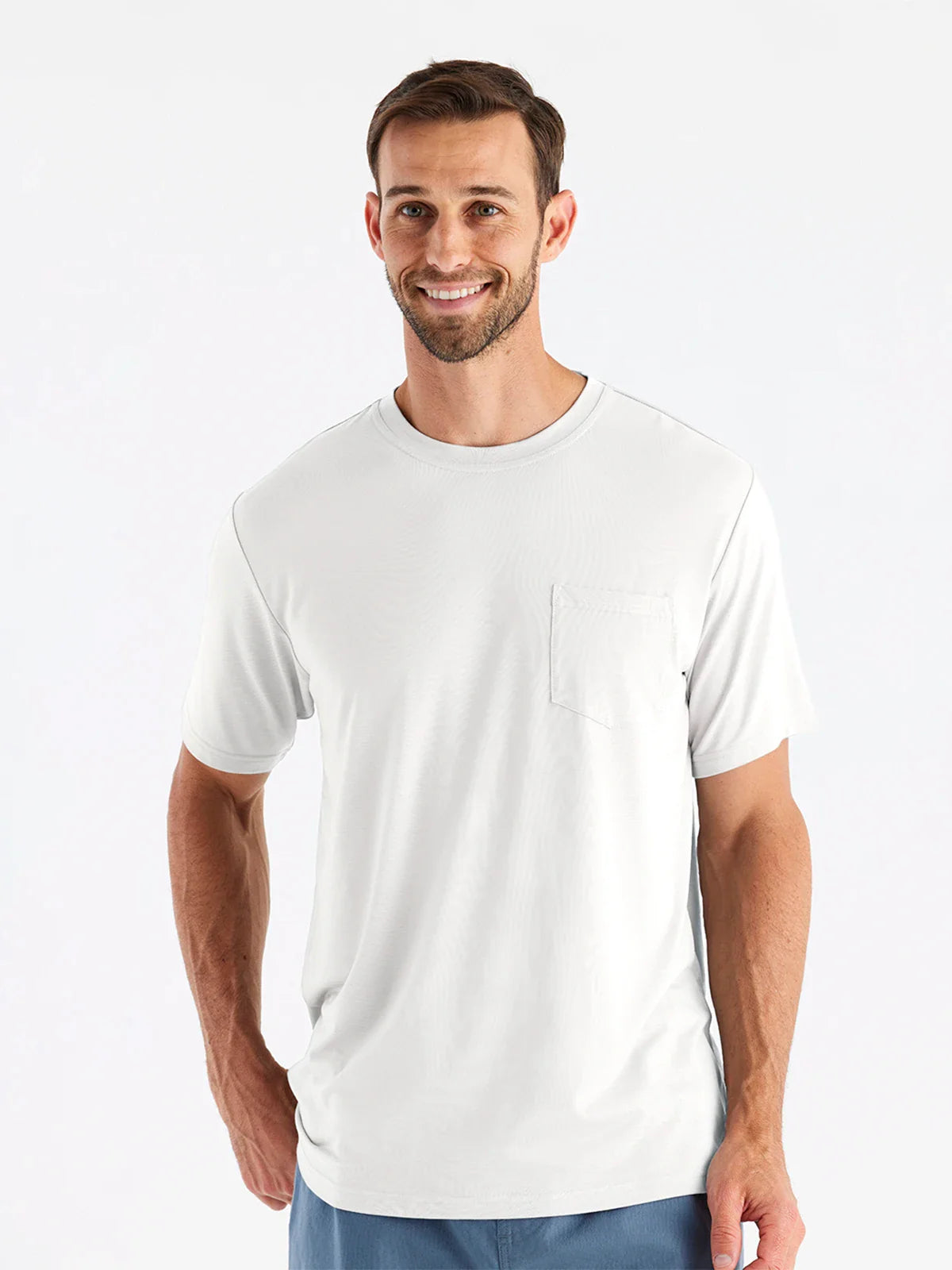 Men's Bamboo Flex Pocket Tee Bright White