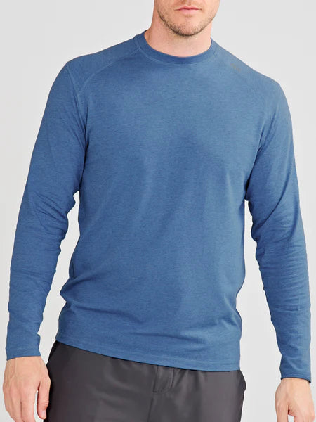 Carrollton Long Sleeve Blue Jaspe