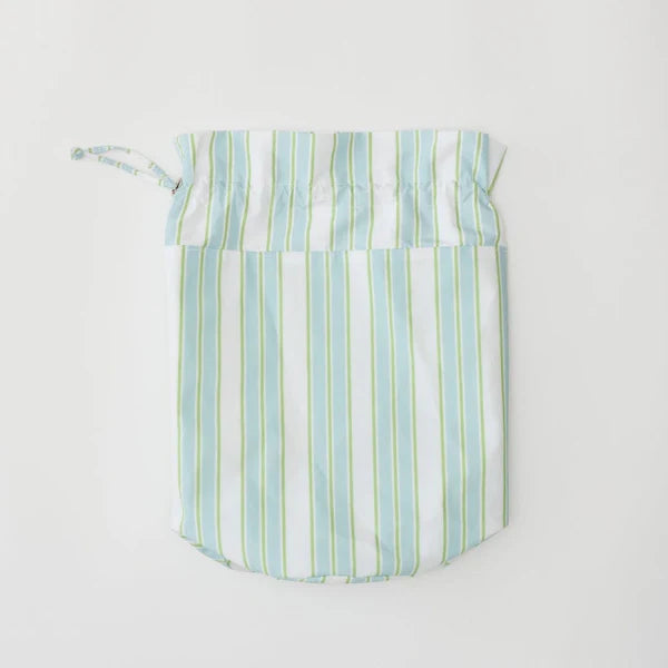 Wet Bag Green Blue Stripe