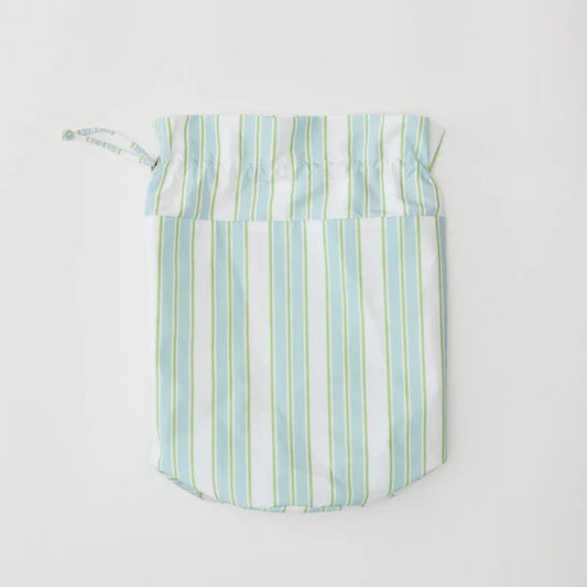 Wet Bag Green Blue Stripe