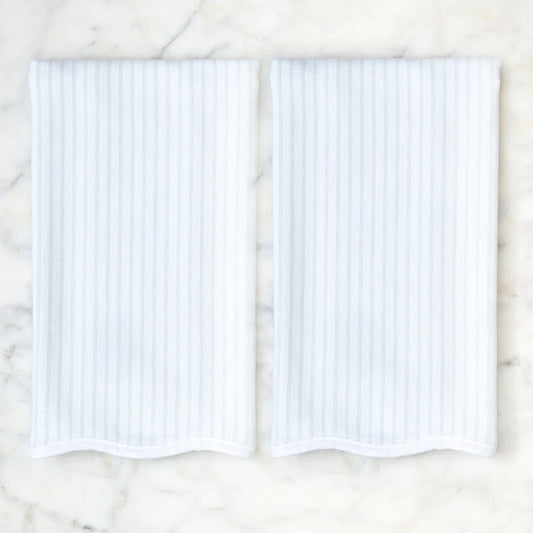 Kitchen Towel Green Pinstripe