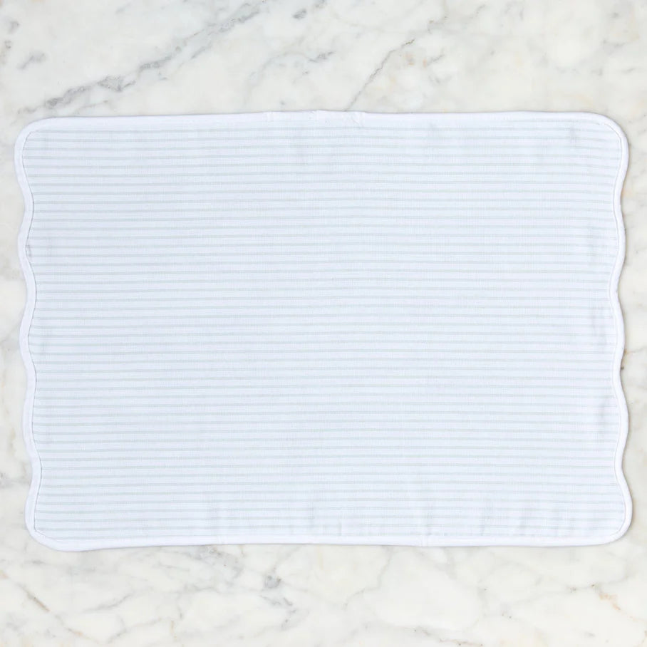 Kitchen Towel Green Pinstripe