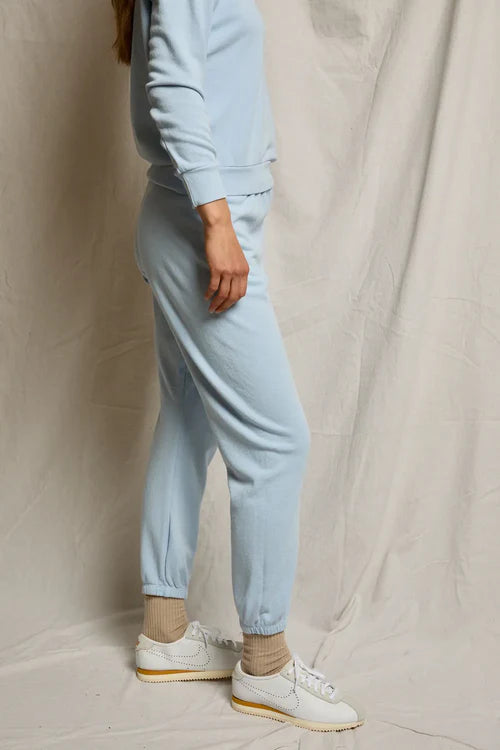 Beach Fleece Drawstring Pant Powder Blue