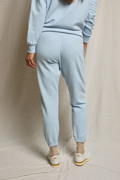 Beach Fleece Drawstring Pant Powder Blue
