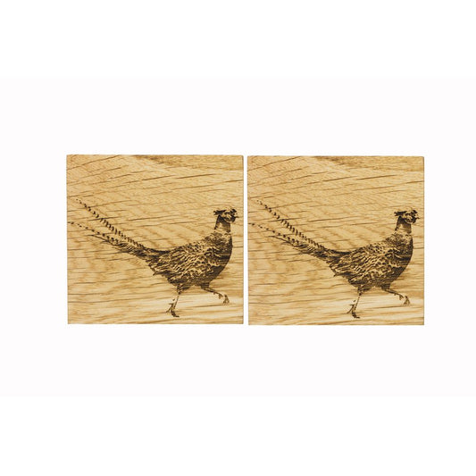 Oak Coasters Pheasant