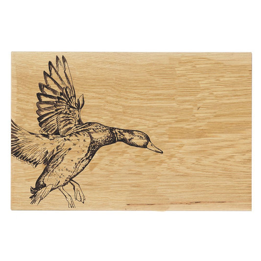 Oak Serving Board 30cm Flying Duck