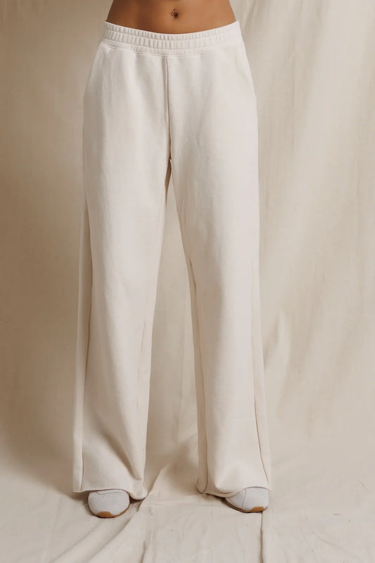 French Terry Pull On Pant Sugar