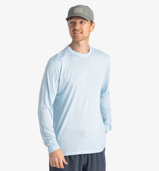 Men's Bamboo Lightweight Long Sleeve Blue Bird