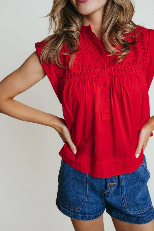 Becca Blouse Red
