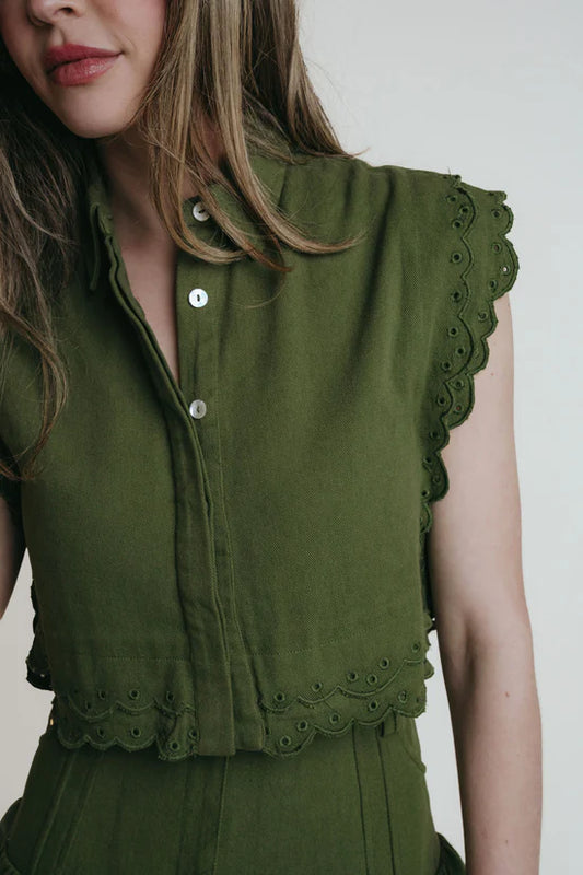 Summer Top Olive