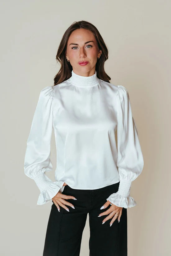 Heather Top Ivory