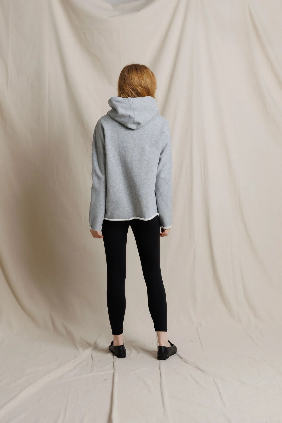 Heavier Fleece Hoodie Heather Grey